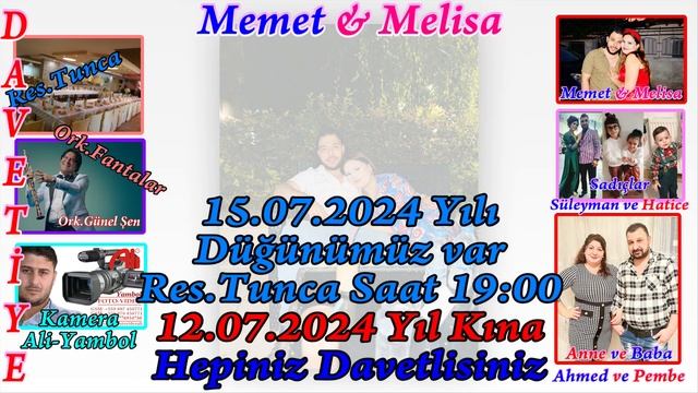 Davetiye Memet ve Melisa 15 07 2024 Yili Yambol BG смотреть онлайн