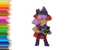 Как нарисовать Шелли Ведьма скин из Бравл Старс ⭐