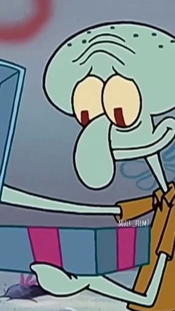 губка боб подарил подарок подарки подарок грусть грустно