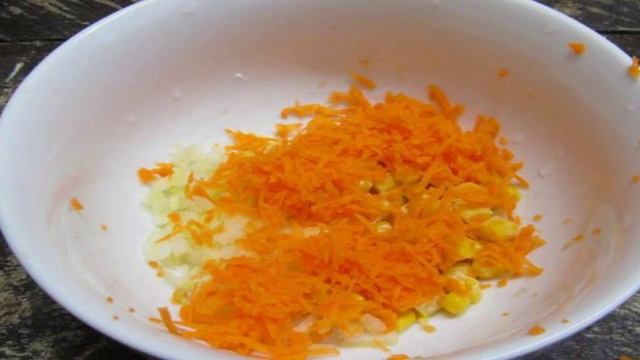Овощные котлеты с мясным фаршем
