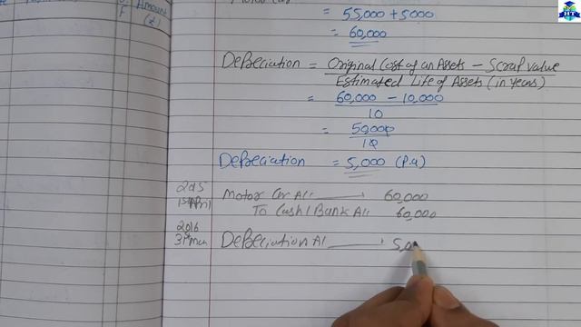 Depreciation || Practical Problems Q.1 || Page No.244 | Chapter - 7 | Class 11th | смотреть онлайн