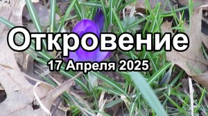 Откровение об ощущении мира как божественного творения
