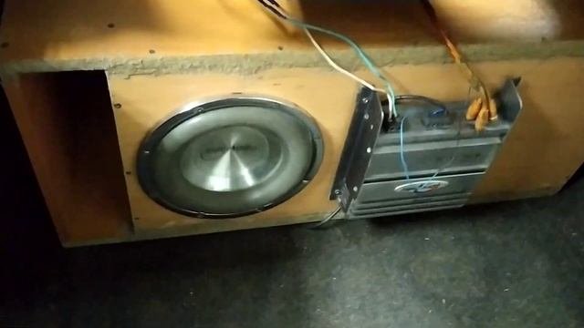 сабвуфер 10 с усилителем в чв коробе с элементами рупора