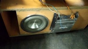 сабвуфер 10 с усилителем в чв коробе с элементами рупора