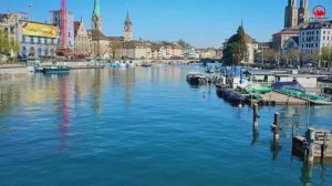 🇨🇭 ВЕСНА ПРИШЛА В ШВЕЙЦАРСКИЙ ГОРОД ЦЮРИХ_ ВПЕЧАТЛЯЮЩИЙ УТРЕННИЙ РЫНОК _ ВИД НА ШВЕЙЦАРИЮ🇨🇭