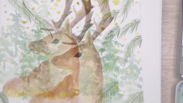 Yule Greeting Cards, Watercolor Winter Solstice Greeting Card - Wheel of the Year - Magical Craftin смотреть онлайн