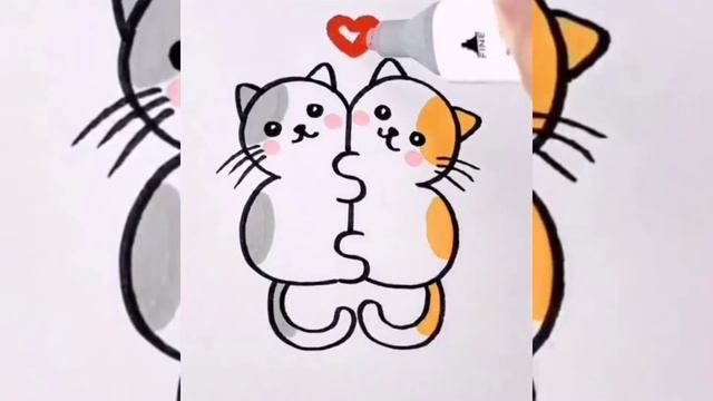 Сурет салып үйрену/оңай тәсілмен сурет салу/қызықты суреттер саламыз #рисовать #суретсалыпуйрену