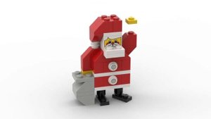 LEGO. Как построить Санту с принтом на лице из лего. Полибег 10068 #lego #tutorial #bricklady