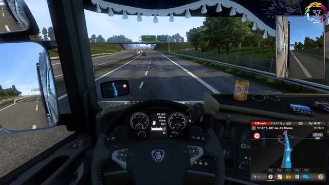 Euro Truck Simulator 2 ❂ RusMap ❂ Родные Просторы ❂ СПБ - Курск - Гомель смотреть онлайн