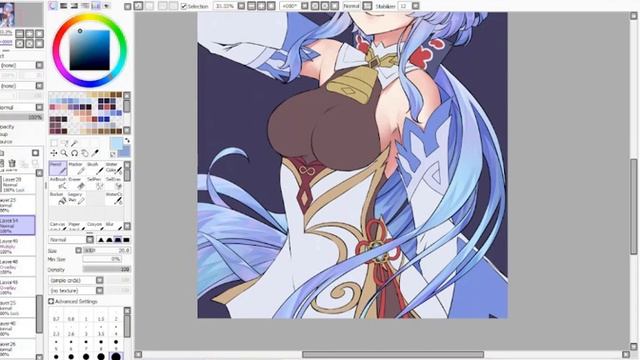 Ganyu | Genshin Impact I Speed paint (SAI) by Kaminary смотреть онлайн