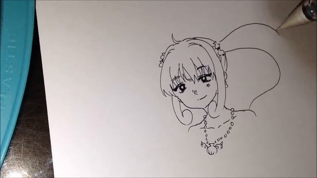 Free hand drawing of Lucia Nanami from Mermaid Melody Pichi Pichi Pitch