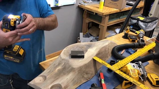 Live Edge Table with No-Weld Custom Metal Base using 3D Printed Brackets // How-To Builds
