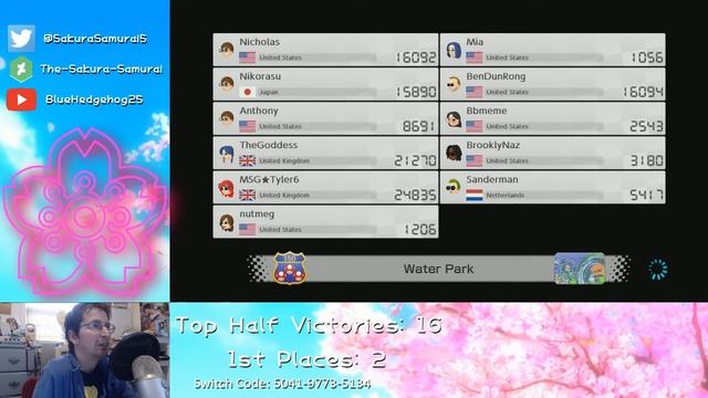 The-Sakura-Samurai Plays - Mario Kart 8 Deluxe Online Session 95