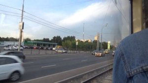 Поездка на трамвае 71-619А №30814 №10 Улица Кулакова-м.Щукинская