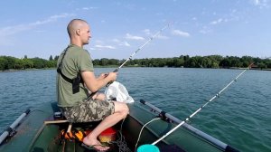 Рыбалка 🎣на донку с лодки🚤,карась, подлещик,окунь.👍👍👍