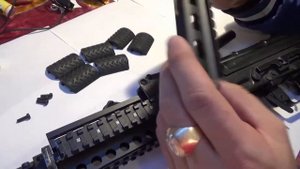 Обзор  RIS цевья для страйкбольного АК -74М / Overview aluminum RIS foregrip for airsoft AK -74M