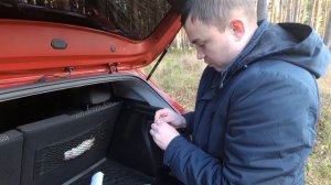 КИА РИО X-Line устраняем шум задней полки