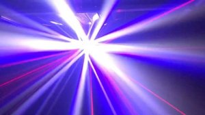 Светомузыка бабочка 4 лазера +LED