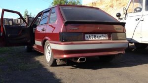 Прямоточный выхлоп Pro sport street jet на ваз 2114