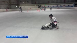 Следж-хоккеисты «Булата» навестили юных хоккеистов команды по адаптивному хоккею ЛНР