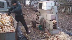 Саморобна молотарка з двигуном ЗіД-4,5