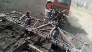 дт-75 со сцепкой. посевная