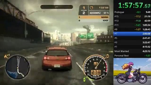 NFSMW Speed Run [2] смотреть онлайн