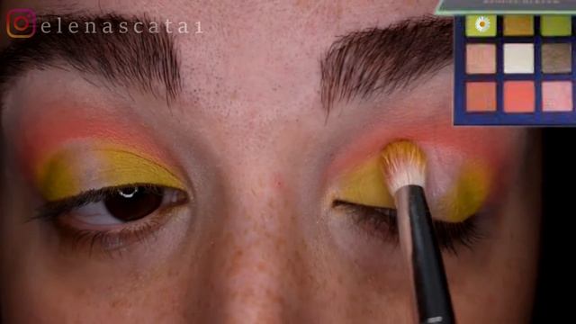 Peach Lime Eye Makeup with Beauty Glazed Mint Palette - Huda Beauty Dupe смотреть онлайн