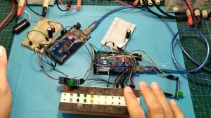 Ардуино 13 датчиков передача по RS485 на 13 светодиодов