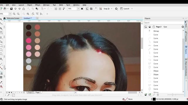 CorelDraw Tutorial - 3  | Vector Eye Design - 2