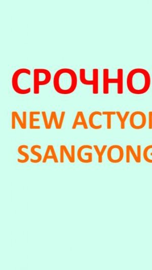 СРОЧНО ПРОВЕРИТЬ! SSANGYONG ACTYON NEW ПРОБЛЕМЫ