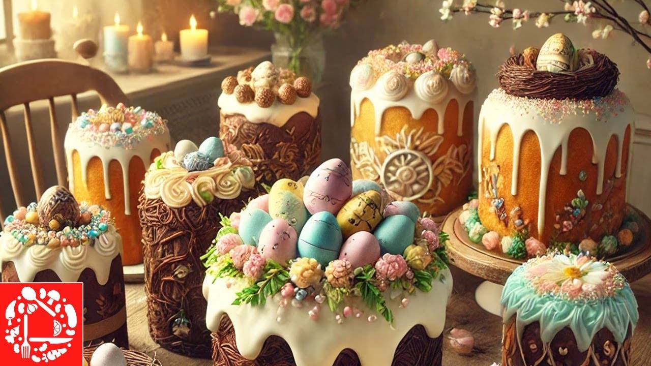 3 ШИКАРНЫХ УКРАШЕНИЯ ДЛЯ ПАСХАЛЬНЫХ КУЛИЧЕЙ + 3 ВИДА ГЛАЗУРИ!