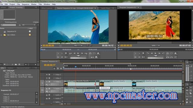 18 Trim edits in Adobe Premiere CS4 Sinhala HD смотреть онлайн