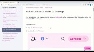 How To Connect Trust Wallet To Uniswap (2023)