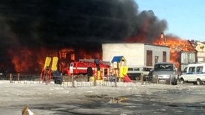 Пожар в новом Уренгое