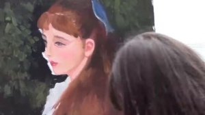 Художник Фания Сахарова, портрет девочки, кисти Ренуара