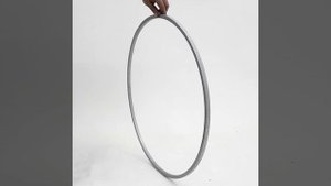 Металлические кольца (обручи) 60 и 80 см серого цвета для плетения подвесного кресла, качелей.