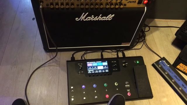 Marshall JVM410C with Line 6 Helix Lt смотреть онлайн