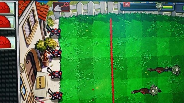 Играем в Растения против зомбидошли до День 8 Уровень