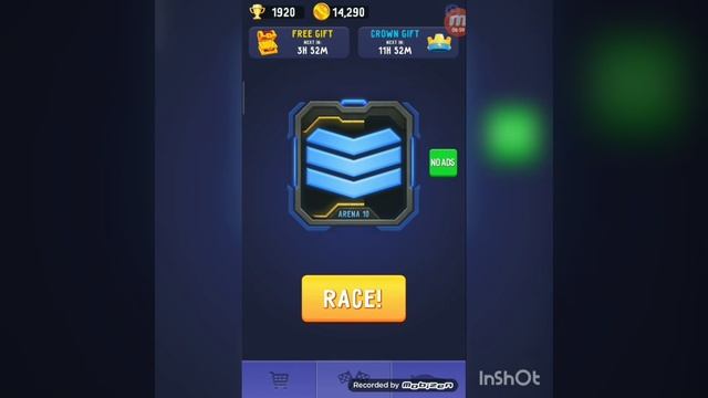 Race. io купил новую тачку прокачался до 2000 кубков.