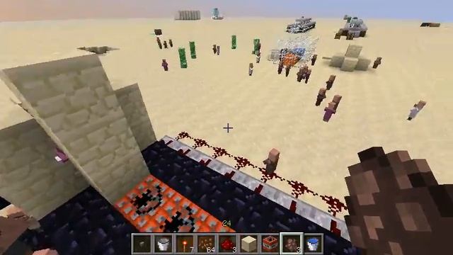 Minecraft. механизмы подкидыватель и крипе пушка смотреть онлайн