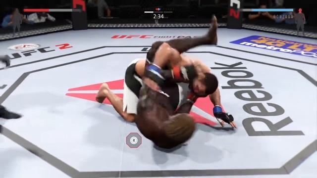 EA SPORTS UFC 2 BLACK vs GONZAGA смотреть онлайн
