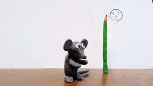 Конкурс "Пластилиновая ворона" - Мальцев Костя, по сказке В.Сутеева- Мышонок и карандаш