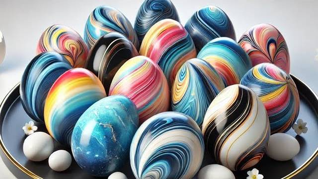 За 3 МИНУТЫ! Красить яйца ОЧЕНЬ ПРОСТО! Как красить #пасхальные яйца.