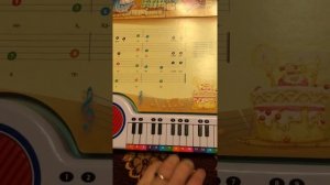 Детская книга - пианино «Весёлые нотки»