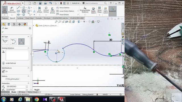 solidworks Tutorial: How to design a real screw driver with a digital caliper