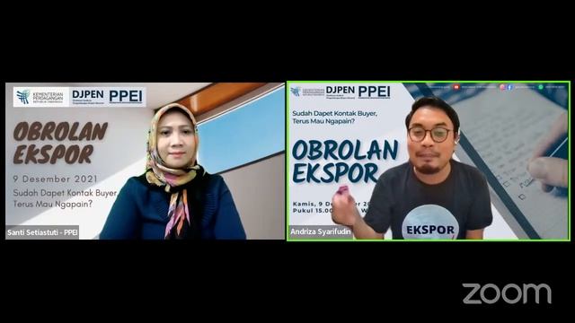 Obrolan Ekspor PPEI 9 Desember 2021 "Sudah dapet kontak buyer, terus mau ngapain?"