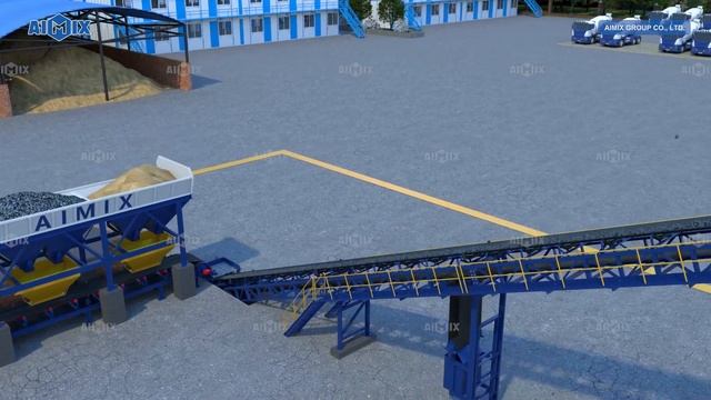 What Is The Working Process Of Concrete Batching Plant? - 60 m3 Batching Plant (AJ 60) 3D Animation
