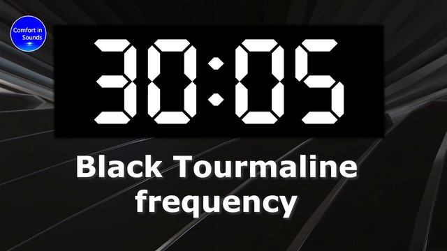 SOUND PIECE - Pure Black Tourmaline Hz, increase physical vitality, relieves tension, white noise
