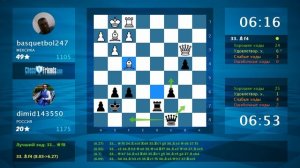 Анализ шахматной партии: basquetbol247 - dimid143550, 0.5-0.5 (по ChessFriends.com)